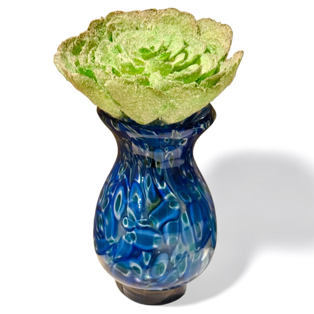 Vtg Anthropologie Blown Glass Vase